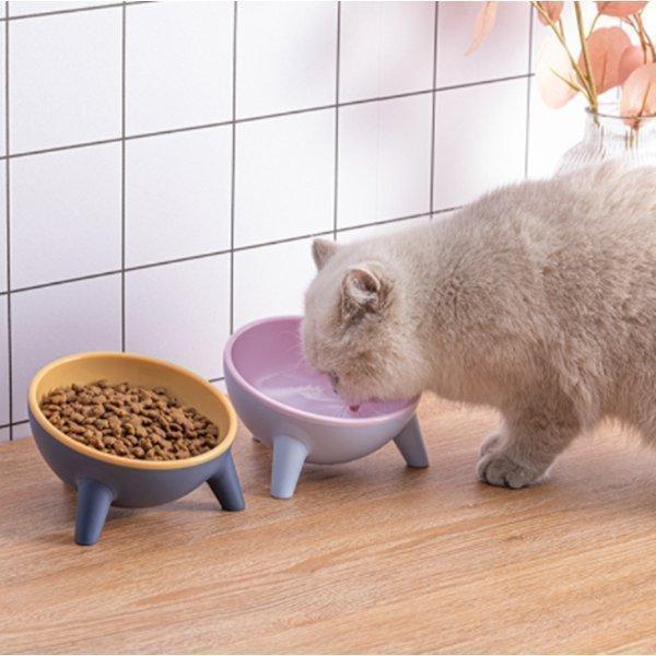 猫 ペット食器 グッズ 食器 猫 フードボウル 傾き 猫用 ねこ エサ入れ 浅 子猫 ご飯 皿 餌皿 ペット用食器 皿 子猫 餌入れ 器 食器台 お
